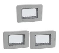 BTICINO IDROGO Soluzioni per l'installazione S28603GF Placca IP55 3 moduli - grigio (Confezione da 3)