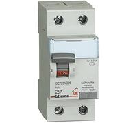 Interruttore differenziale puro ac 2p 25a 30m Bticino GC723AC25