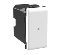 Bticino AM4003CWI Comando Luci Wireless Connesso Matix Smart, per Accendere, Spegnere e Regolare l'Intensità delle Luci con lo Smartphone o con Alexa, Siri e Google Home, 1 Posto, Bianco