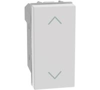 Pulsante doppio interbloccato per tapparelle Bticino MatixGO bianco JW4037N