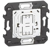 Bticino K4027CW Comando Wireless per Tapparelle, per il Controllo di uno o più Comandi Tapparella Connessi, Fissaggio con Adesivi Riposizionabili (In Confezione), Serie Living Now, 2 Moduli