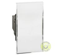 BTICINO K4040 - PULSANTE LIVING NOW - TARGA RETROILLUMINATO LED 2 MODULI