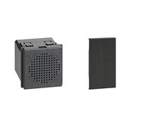 Bticino K4355V12 Suoneria Elettronica + Bticino KG15M2 Ronzatore, Nero