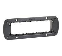 Bticino K4706 Supporto per Il Montaggio di Interruttori, Deviatori, Invertitori e Protezione Trasparente Inclusa nella Confezione, Serie Living Now, 6 Moduli