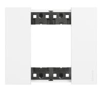 Placca Bticino Living Now 2 moduli bianca KA4802KW