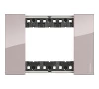 Placca Bticino Living Now 3 moduli colore aura KA4803DM