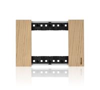 Placca Bticino Living Now 3 moduli colore legno rovere KA4803LM