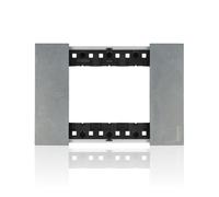 Placca Bticino Living Now 3 Moduli colore Moon KA4803NW