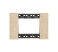 BTICINO KA4803ZW PLACCA LIVING NOW 3 MODULI - ORO - ZAMA