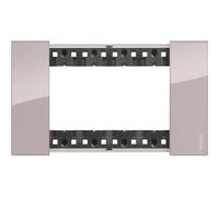 Placca Bticino Living Now 4 moduli colore Aura KA4804DM