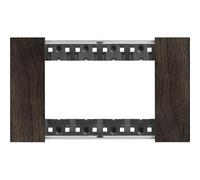 Placca Bticino Living Now 4 moduli colore legno noce KA4804LG