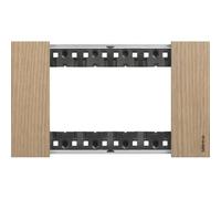 Bticino PLACCA 4 POSTI ROVERE BTICINO LIVING NOW KA4804LM