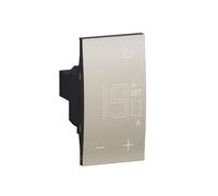 Termostato ambiente Bticino Living Now 2 moduli 230V champagne KC4441