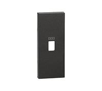 Bticino KG10C Cover Living Now da Applicare su Presa Usb Bticino (Art. K4285C1 e K4286C1), 1 Modulo, Colore Nero