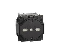 BTICINO KG4140A16F - Presa Flat Standard Tedesco E Bipasso 10/16A 250 V Ac - Ner