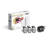 BTicino, Kit Luci Connesse Living Now Smart SKG3601KIT, Per Accendere/Spegnere Luci Tramite App o con Alexa, Google e Siri, con 1 Gateway Plug-in Nero S36GWGC e 3 deviatori connessi K4003C
