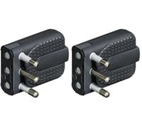 BTicino kit - spina corner salvasp.2P+T 16A grigio (Confezione da 2)