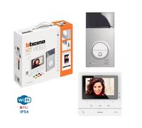 BTICINO KIT VIVAVOCE CON VIDEOCITOFONO 5" WI-FI 364614 BIANCO/ARGENTO