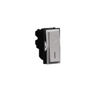 Interruttore bipolare Bticino Living Now 2P 16AX steel KS4002