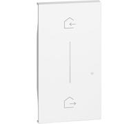 Bticino Cover biancaBTICINO LIVING NOW KW40M2 illuminabile. Simbolo Entra & Esci per comando scenario
