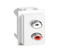 Modulo doppio RCA Bticino Living Now bianco KW4269R