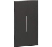 Bticino Cover comando illuminabile Living Now KG01M2 per 2 moduli Nero