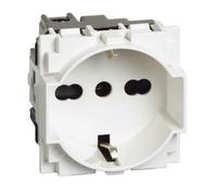 BTICINO L.NOW - PRESA UNEL E BIPASSO 10/16A BIANCO KW4140A16
