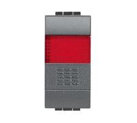 Bticino L4038R living light pulsante + portalampada spia colore rosso 1 polo col