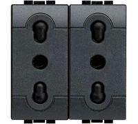 Bticino l4180/2 presa doppia bivalente 10/16a living international