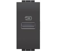 Caricatore USB Bticino LivingLignt Tipo A 5Vdc 1 Modulo Antracite L4191A
