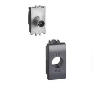Presa TV coassiale diretta Bticino LivingLight 1 Modulo Antracite L4202DN