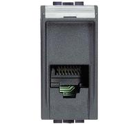 Bticino Presa telefonica L4258/11N connettore RJ12 Living Antracite