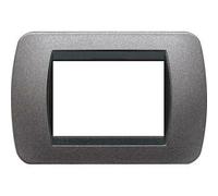 Placca Elettrica 3 Posti BTicino L4803GF Living International - Grigio Grafite