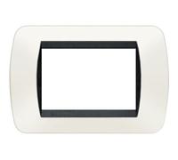 Bticino L4803PB Livinglight Placca Interruttore, 3M, Bianco