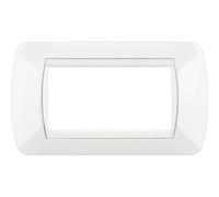 Bticino Living International placca 4 moduli quadra bianca L4804BI