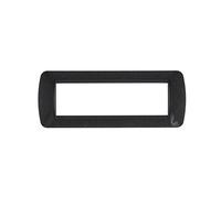 Placca 7 posti Acciaio Scuro Antracite Bticino Living L4807PA