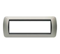 Living Int. - Placca 7 posti titanio chiaro - L4807TC