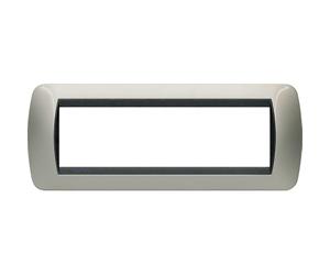 BTicino Legrand 7 Moduli Luce Placca di Titanio
