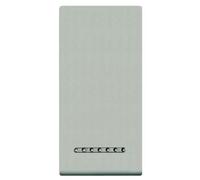 Bticino light copritasto zama 1 modulo titanio chiaro n4931ta living light