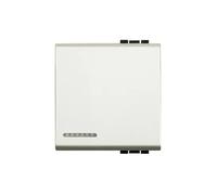 Bticino light copritasto zama 2 moduli argento lucido n49312sa living light