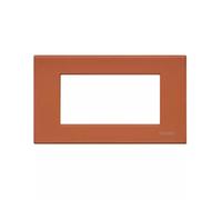 Bticino light placca 4 posti rosso gomma n4804re
