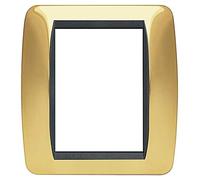 Bticino Living INT - placca 3+3 posti Oro Vero