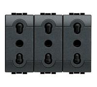 Living Int. - Presa triplex bipasso 2P+T 10/16A 250 Vac - L4180/3