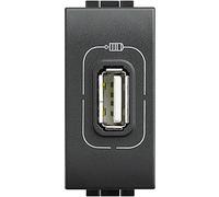 BTicino Living International L4285C Presa Caricatore USB, 1 Posto