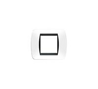 Bticino Living International placca 2 moduli acciaio scuro L4802PB