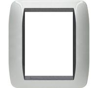 Placca Elettrica 3+3 Posti BTicino L4826AL Living - Alluminio