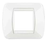 Bticino Living International placca 2 posti living bianco Bianco