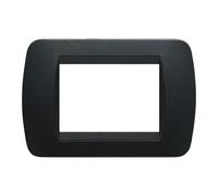Placca 3 posti Acciaio Scuro Antracite Bticino Living L4803PA