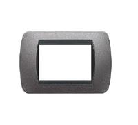 Placca Elettrica 3 Posti BTicino L4803GF Living International - Grigio Grafite