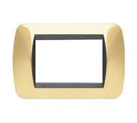 Living Int. - Placca 3 posti oro - L4803OR